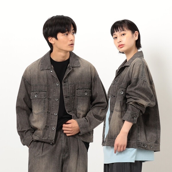 パープル＆イエロー（Purple & Yellow）/ライトオンスデニムＧジャン