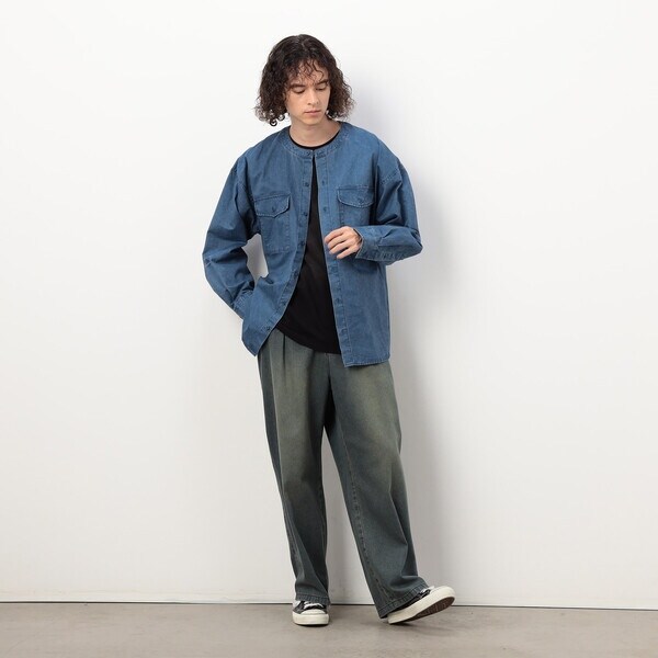 パープル＆イエロー（Purple & Yellow）/硫化ツイルブリーチクルー