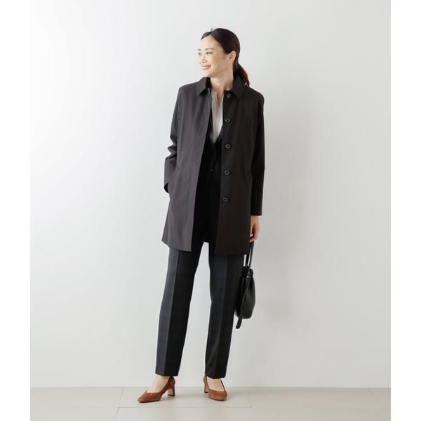 NEWYORKER TCオーガニックギャバ ステンカラーコート ライナー付き ニューヨーカー（NEWYORKER）/【撥水】TCオーガニックギャバジン