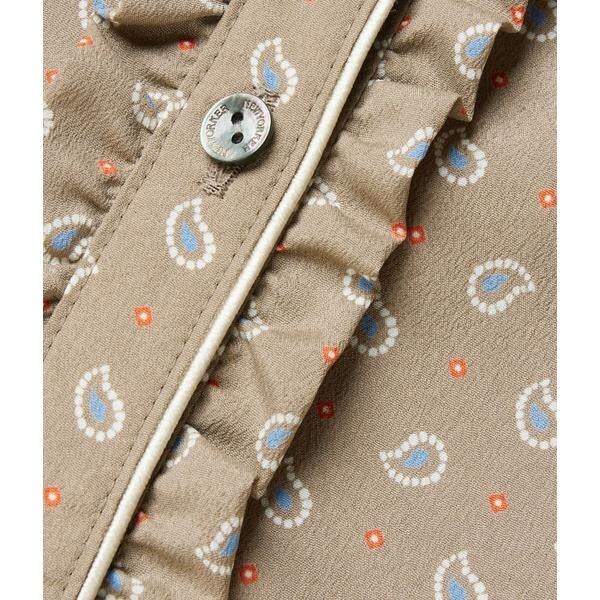 ニューヨーカー（NEWYORKER）/ドットペイズリープリントバンドカラー7分袖ブラウスの通販は