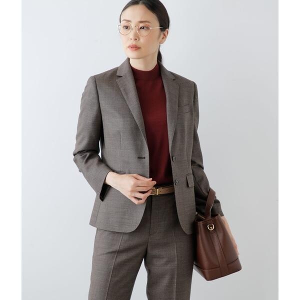 ニューヨーカー(NEWYORKER)/ウールシャークスキン ノッチドラペル2釦ジャケットの通販は