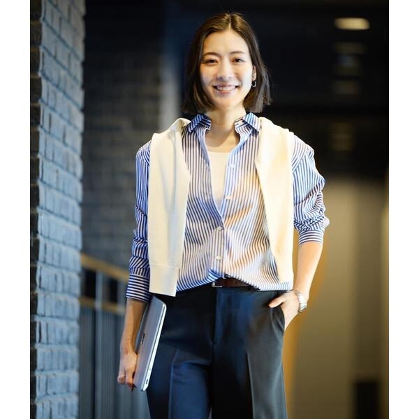 ニューヨーカー（NEWYORKER）/ロンドンストライプ レギュラーカラーシャツ（ブルー）の通販は 16,060円