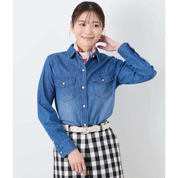 ニューヨーカー（NEWYORKER）/EDWIN 7．2オンス レギュラーカラーデニムシャツ