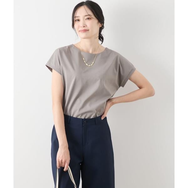 ニューヨーカー（NEWYORKER）/【UVカット・透け防止・遮熱】ソルシールド フレンチスリーブTシャツ