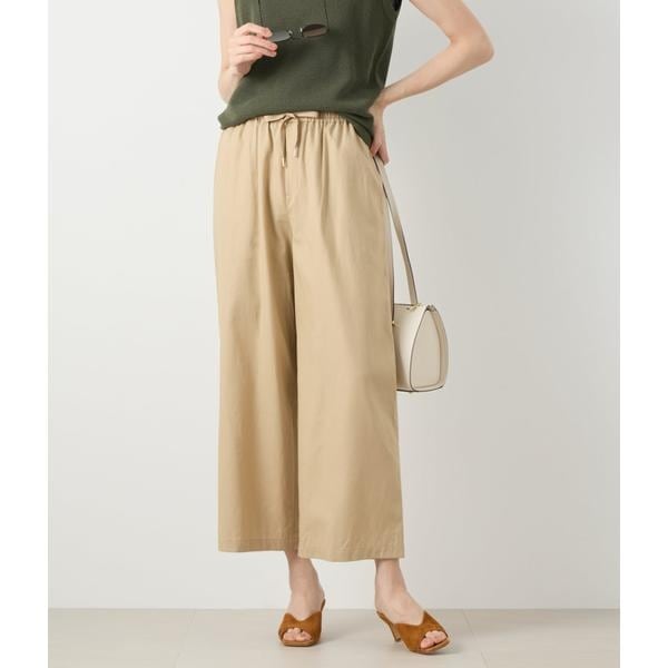 ニューヨーカー（NEWYORKER）/リネン混プレーンウィーブ ドロストイージーパンツ