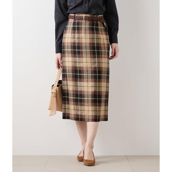 美品 NEWYORKER タータンチェック キルトスカート ウール 日本製 美品 NEWYORKER タータンチェック キルトスカート ウール 日本製