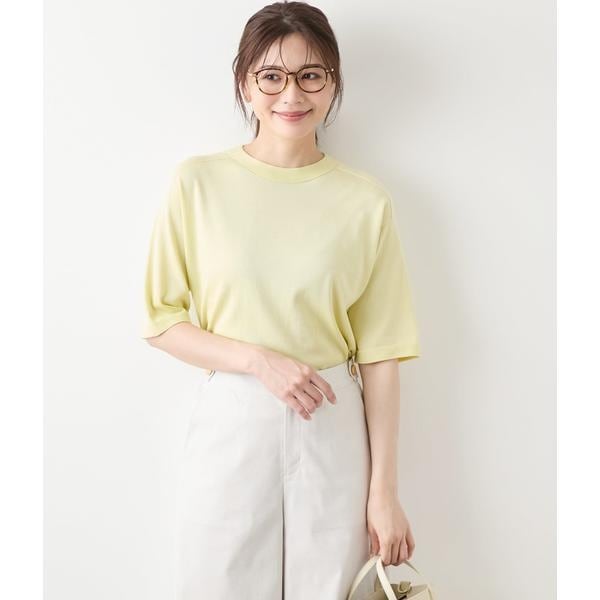 ニューヨーカー（NEWYORKER）/ギザコットンホールガーメント(R) 5分袖プルオーバー