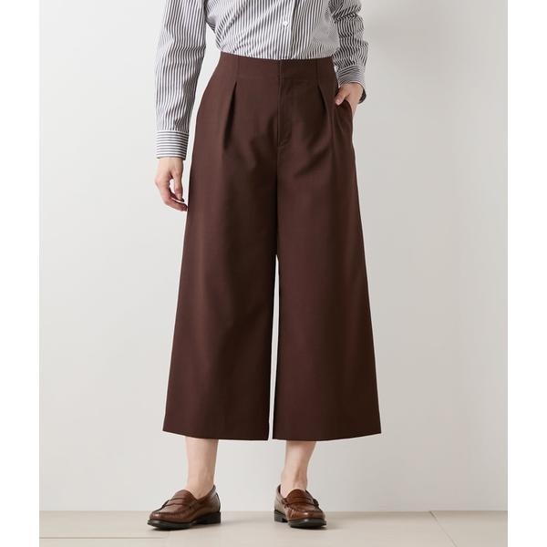 ニューヨーカー（NEWYORKER）/ウーステッドポリエステル ワンタックガウチョパンツ