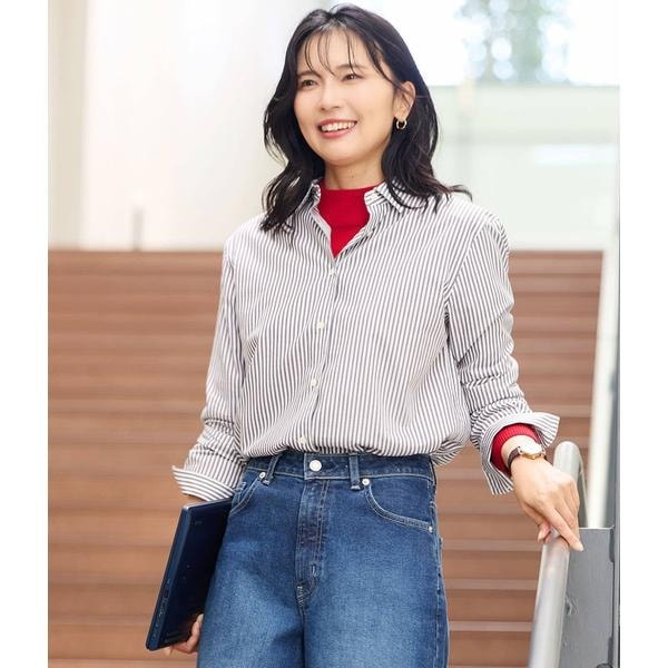 ニューヨーカー（NEWYORKER）/ロンドンストライプ レギュラーカラー長袖シャツ