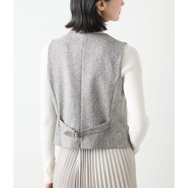 ニューヨーカー（NEWYORKER）/ウールネップツィード Vネックベスト ニューヨーカー（NEWYORKER）/ウールネップツィード Vネックベスト