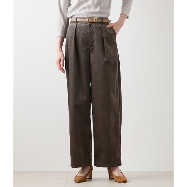 ニューヨーカー（NEWYORKER）/【ウォッシャブル】ライトコール ワイドパンツ