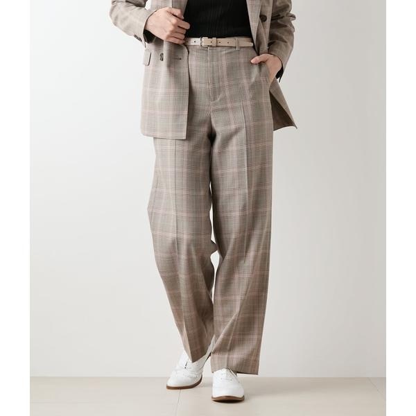 ニューヨーカー（NEWYORKER）/カラードグレンチェック ストレートパンツ