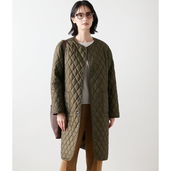 ニューヨーカー（NEWYORKER）/【撥水・ウォッシャブル】ポリエステルタフタ リバーシブルキルトロング