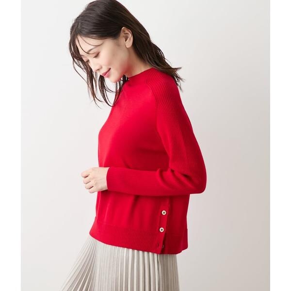 ニューヨーカー（NEWYORKER）/【手洗い可能】ウォッシャブルウール ボトルネックプルオーバー