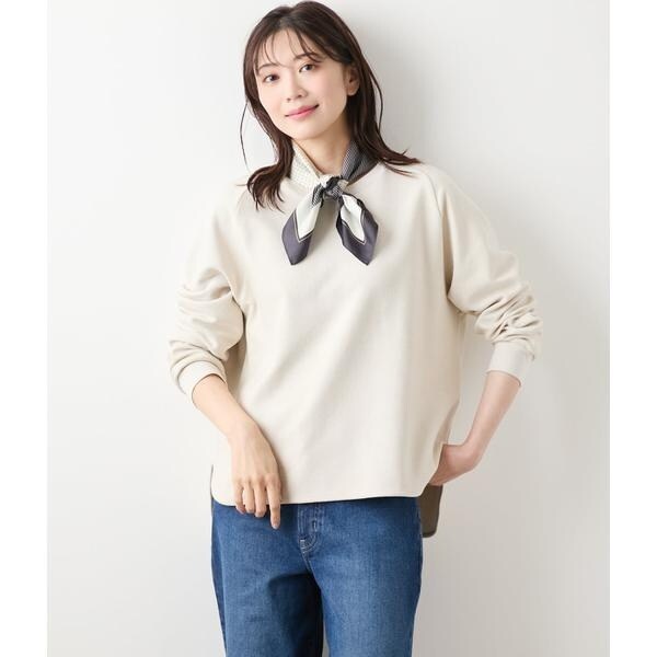 ニューヨーカー（NEWYORKER）/オーガニックコットンパイル クルーネックプルオーバー