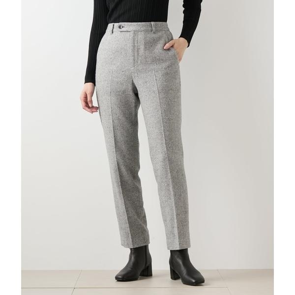 ニューヨーカー（NEWYORKER）/ブロークンヘリンボーンツィード テーパードパンツ