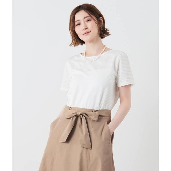ニューヨーカー(NEWYORKER)/【吸水速乾】格子サッカーTシャツ