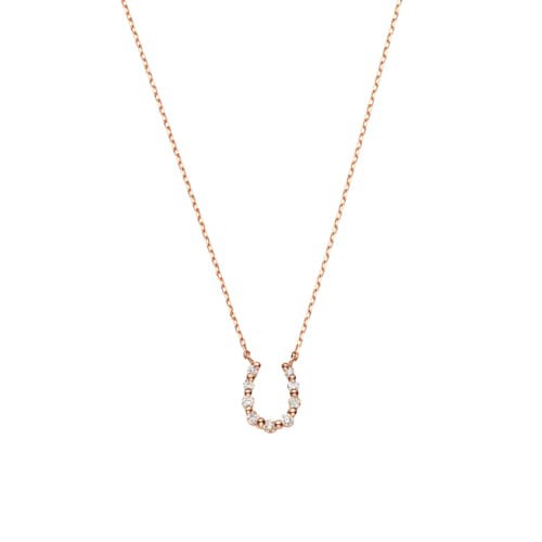 ヴイエー ヴァンドーム青山（va vendome aoyama）/K18ピンクゴールド ダイヤモンド 馬蹄ネックレス