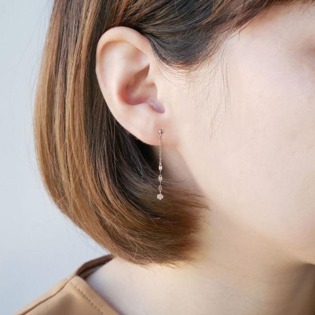 ヴァンドーム青山 k18 イエローゴールド ダイヤモンド ピアス ヴァン