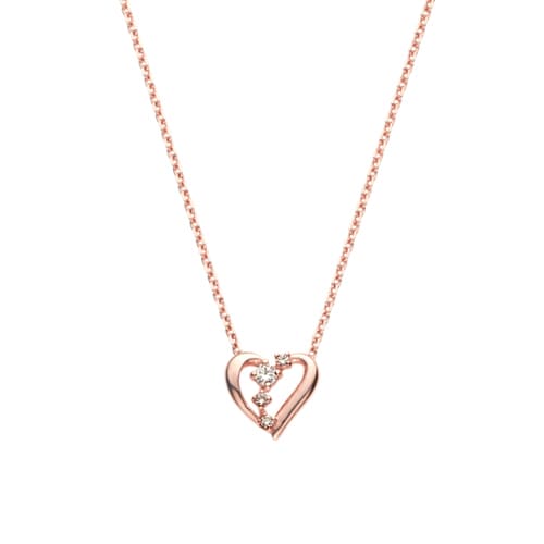 ヴイエー ヴァンドーム青山（va vendome aoyama）/シルバー925 キュービックジルコニア ハート ネックレス