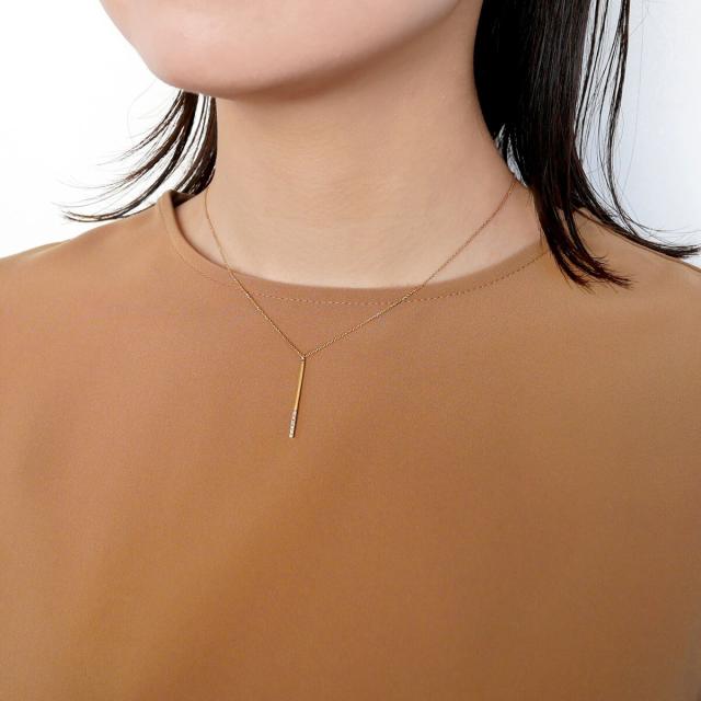 ヴァンドーム青山 VENDOME AOYAMA K18YG ダイヤモンド ベーシック モダン ピアス AGVA1260 DI ヴァンドーム青山 VENDOME AOYAMA K18YG ダイヤモンド ベーシック