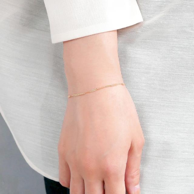 va Vendome Aoyama K10ブレスレット K10 コンビ チェーンバングル