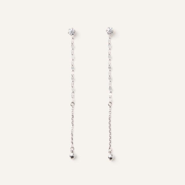 ヴイエー ヴァンドーム青山（va vendome aoyama）/シルバー 3WAY キュービックジルコニア ピアス