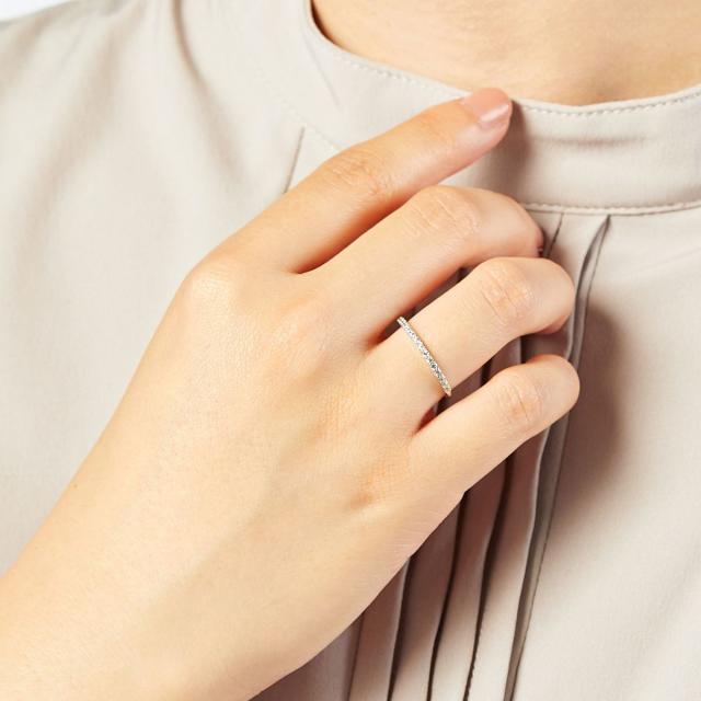 ヴァンドーム青山 K18 13号ハーフエタニティリング ダイヤモンド0.23ct