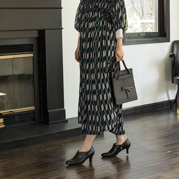 ウォーターマッサージ/【撥水】6cmヒールブーティ/ 612307