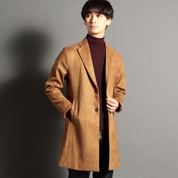 ハイダウェイ（HIDEAWAYS）/ストレッチスウェードチェスターコートの通販は 7,942円