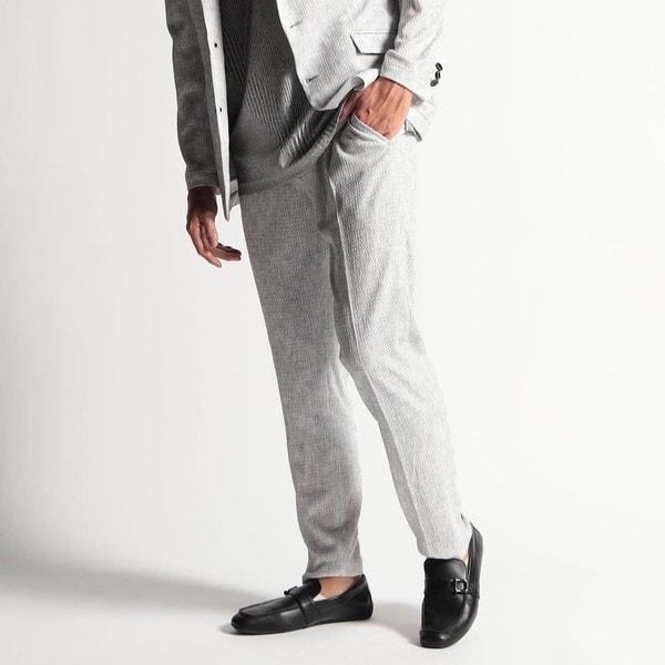 ハイダウェイ（HIDEAWAYS）/シアージャガードニットイージーパンツ