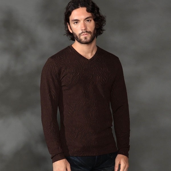 ハイダウェイ（HIDEAWAYS）/ゼブラ風ブリスタ−ジャカードＶネックプルオーバーの通販は