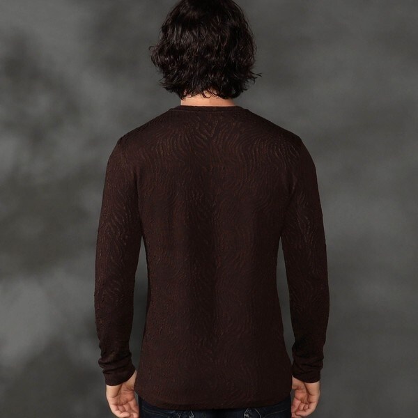 ハイダウェイ（HIDEAWAYS）/ゼブラ風ブリスタ−ジャカードＶネックプルオーバーの通販は