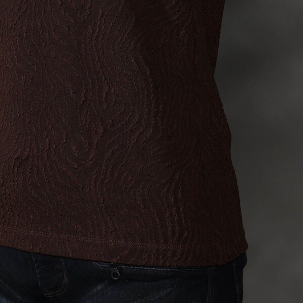 ハイダウェイ（HIDEAWAYS）/ゼブラ風ブリスタ−ジャカードＶネックプルオーバーの通販は