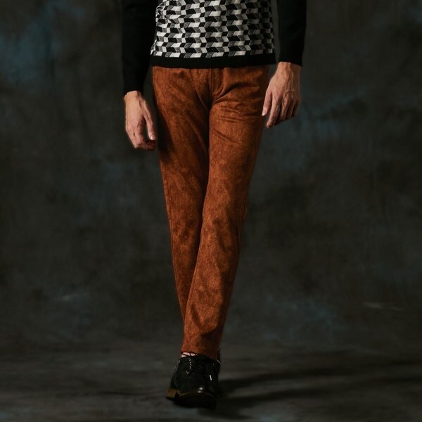 ハイダウェイ（HIDEAWAYS）/【ＷＥＢ限定】ポンチスウェードムラスモーク柄ストレッチパンツの通販は