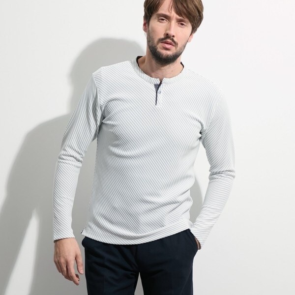 ハイダウェイ（HIDEAWAYS）/ブライトタックバイアスヘンリーネックプルオーバーの通販は