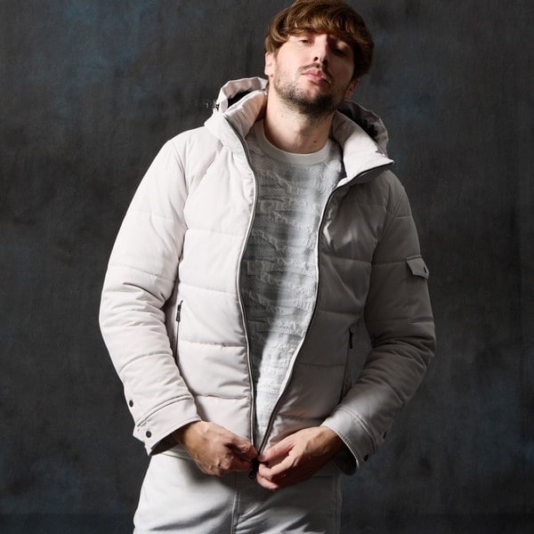 ハイダウェイ（HIDEAWAYS）/フードプリント中綿ブルゾン