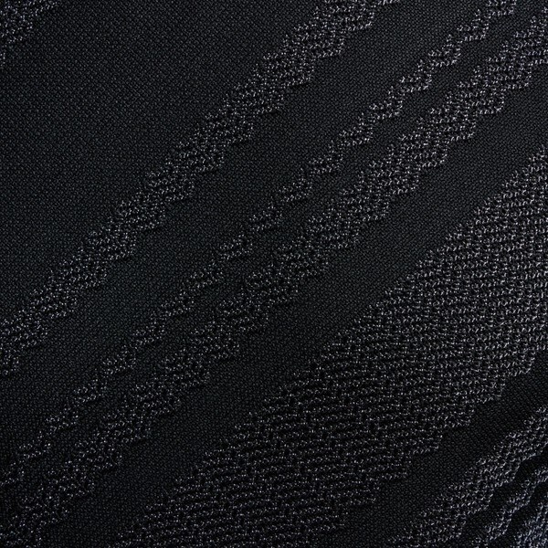 ハイダウェイ（HIDEAWAYS）/【HIDEAWAYS BLACK】バイアスリンクスジャカードクルーネックニット