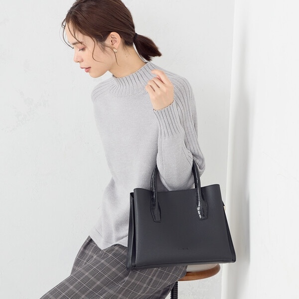モノコムサ（MONO COMME CA）/型押しハンドルバッグの通販は 6,899円