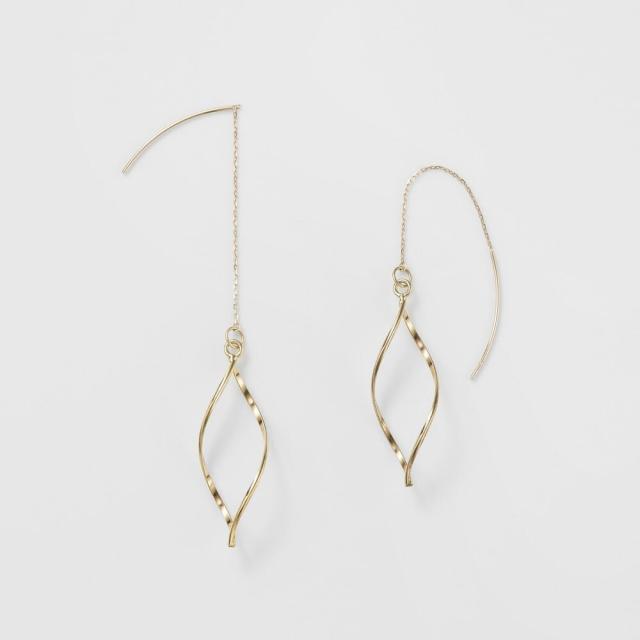 ノジェス K10YG ピアス レア nojess ノジェス】K10YG 透かし フープ