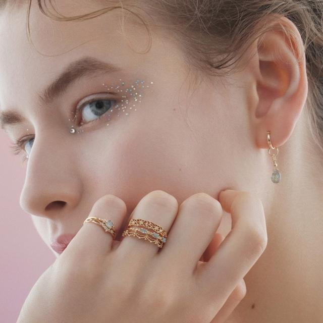 ノジェス　フラワーリング　K10 ダイヤモンド　11号 ノジェス フラワーリング K10 ダイヤモンド 11号 ノジェス k10