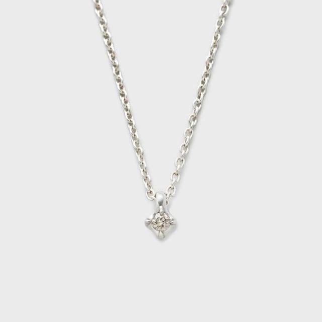 ノジェス（NOJESS）/シルバーダイヤモンドネックレス(0．03ct)