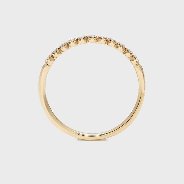 K10 nojess ハーフエタニティ ダイヤモンド 0.06 リング Meri様売約済