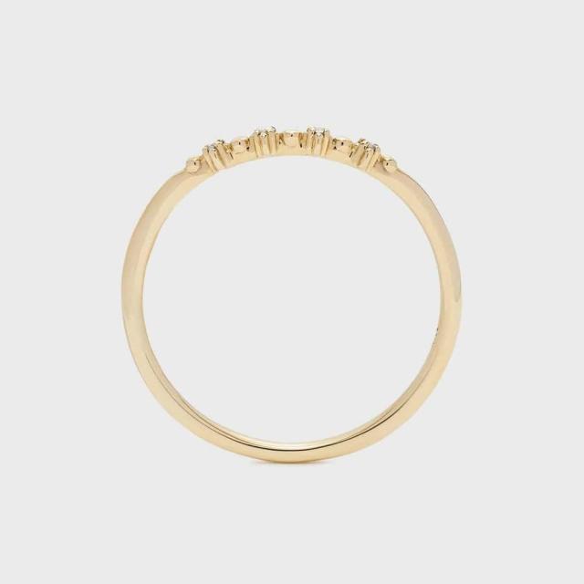 【NOJESS】 Pocket Ring k10ハーフエタニティリング 13号 NOJESS】 Pocket Ring k10ハーフエタニティリング 13号