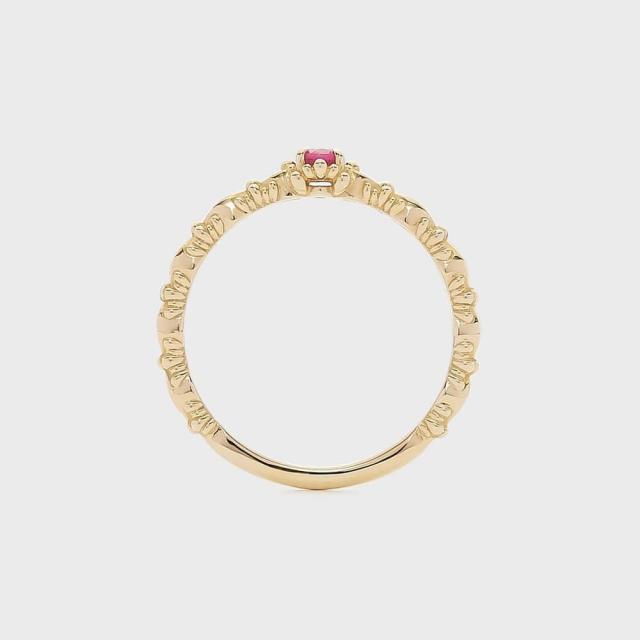 ノジェス（NOJESS）/【Pocket Ring】K10ルビーピンキーリングの通販は 
