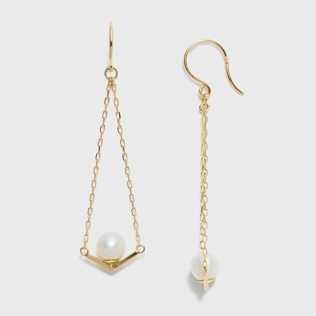 Tiny Motif】K10ダイヤモンドハートピアス（0.03ct）｜ピアス