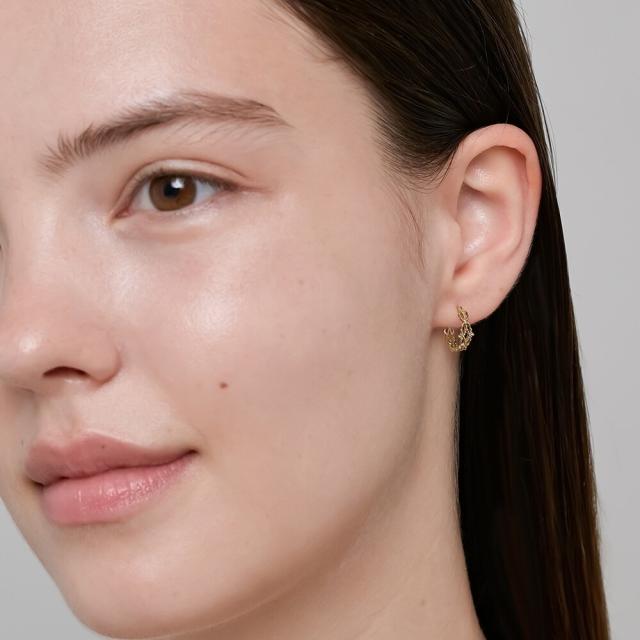 ノジェス NOJESS k10 フープピアス ピンクゴールド