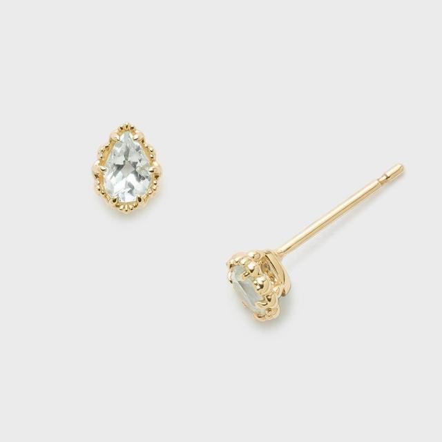ノジェス（NOJESS）/K10アクアマリンピアス