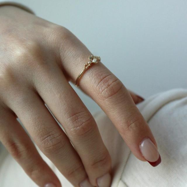 ノジェス（NOJESS）/【Pocket Ring】K10アクアマリンリング_3