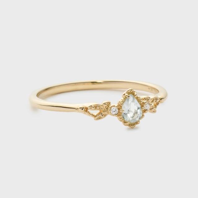 ノジェス（NOJESS）/【Pocket Ring】K10アクアマリンリング_6
